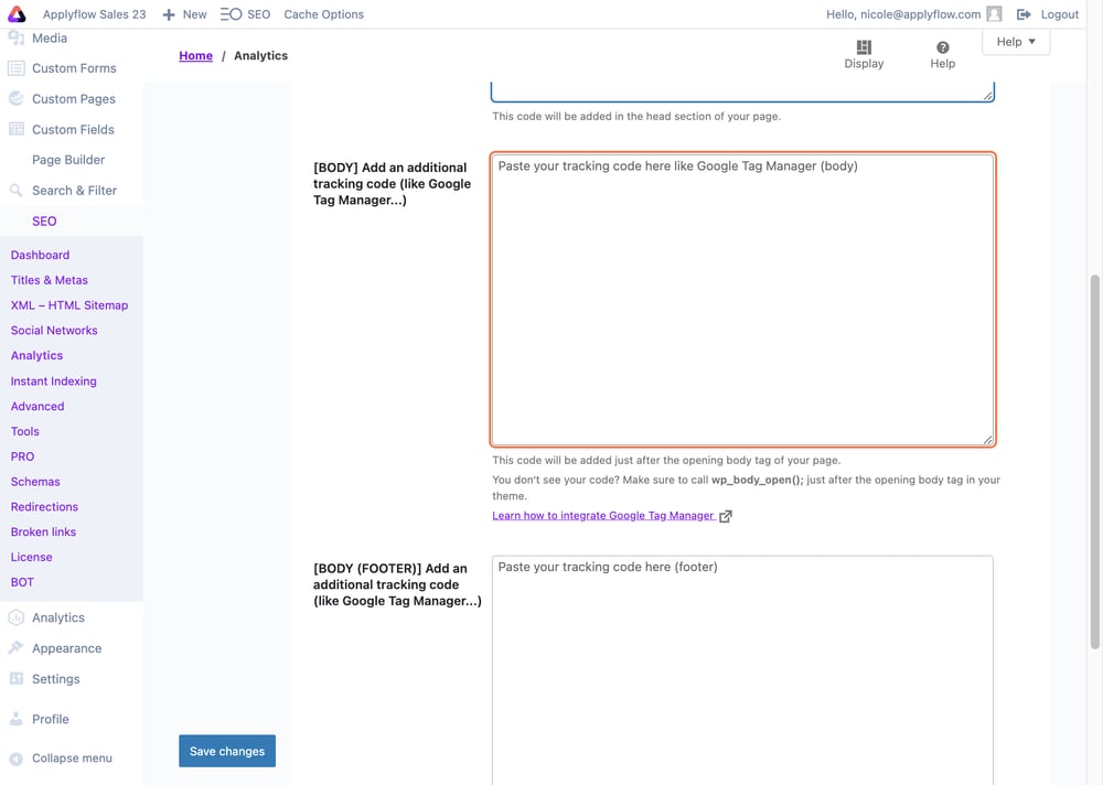 How Do I Add a Custom Tracking Code to My Website?