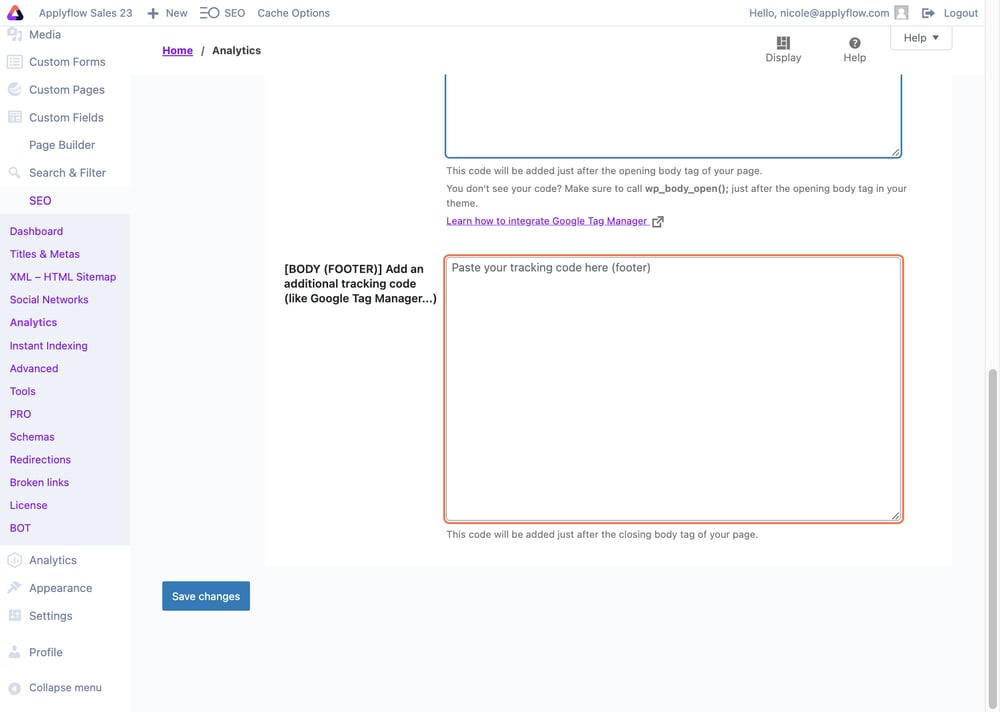 How Do I Add a Custom Tracking Code to My Website?